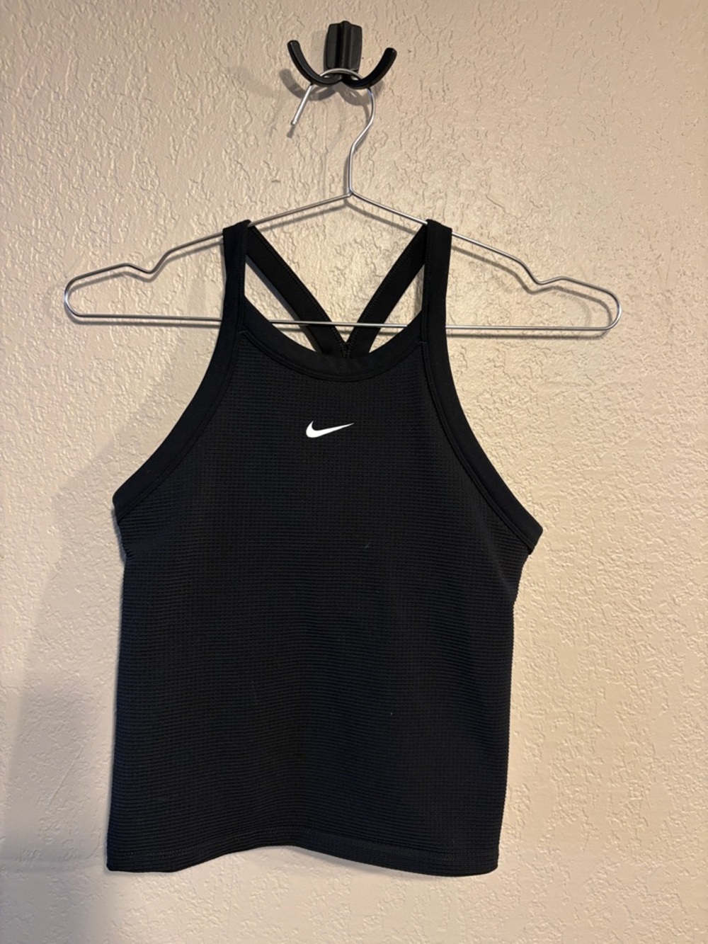 Nike Black Tank Top with White Swoosh